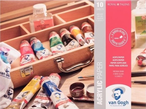 Van Gogh akryl papirblokk | 30 x 40 cm, 400 g, 10 ark