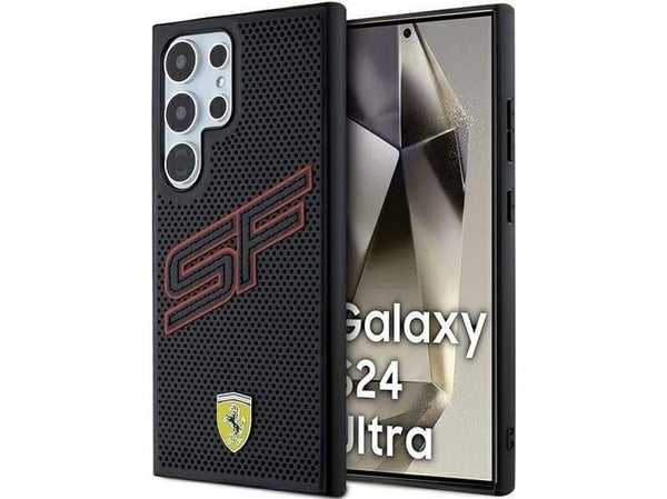 Ferrari Ferrari FEHCS24LPINK S24 Ultra S928 czarny/black hardcase Big SF Perforated