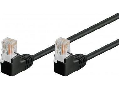 Goobay 96090, 10 m, Cat5e, U/UTP (UTP), RJ-45, RJ-45, Sort