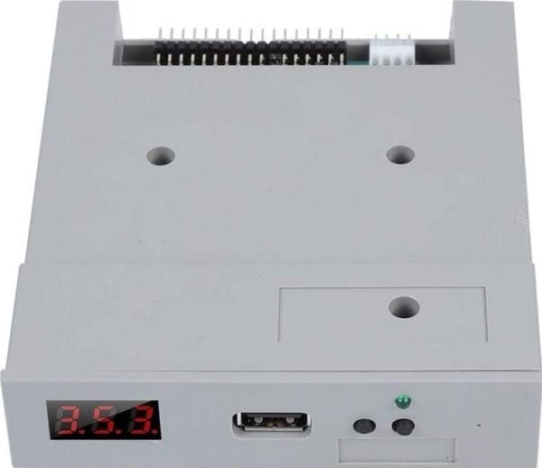 CoreParts 3,5" 1,44 MB USB SSD diskettstasjonsemulator, grå, 34-pinners diskettdrivergrensesnitt, 5 V DC (MS-SFR1M44-U100)