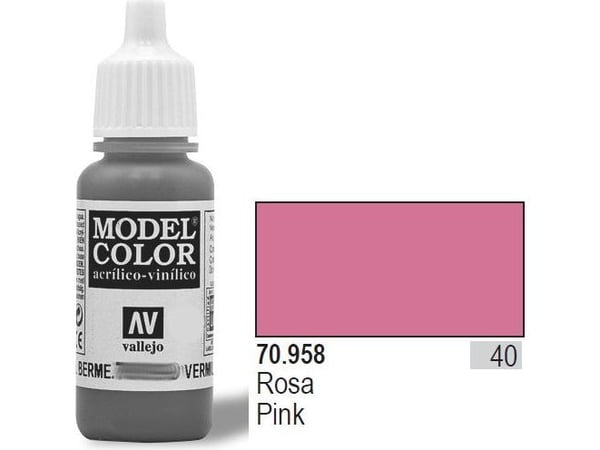 Vallejo 70.958, 17 ml, Rosa, Matt, Flaska