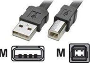 ROLINE 1.8m USB2.0-A/USB2.0-B, 1,8 m, USB A, USB B, USB 2.0, Hankjønn/hunkjønn, Svart