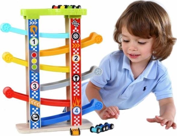 Tooky Toys bilspor-/bilbane-sæt – leke bilbane for barn