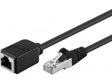 Goobay 73388, 2 m, Cat5e, F/UTP (FTP), RJ-45, RJ-45, Sort