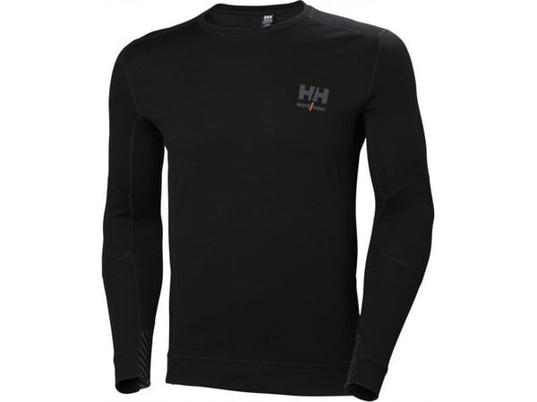 HH Workwear Lifa Merino uld undertrøje med lange ærmer 75106 sort M
