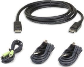 ATEN 2L-7D03UDPX4 - Tastatur / video / musekabelsett (KVM) - TAA-samsvar - for ATEN CS1182DP4C, CS1184DP4C