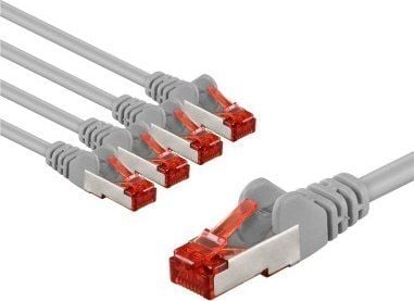 Goobay CAT 6 patchkabel, S/FTP (PiMF), 3 m, grå, 5 - Kabellengde 3 m