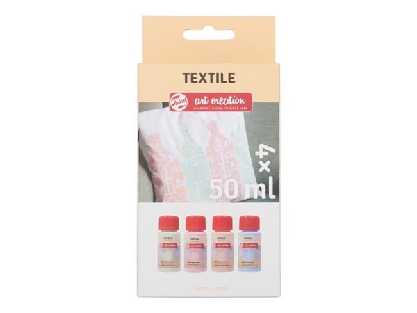 Artequipment TALENS TEKSTILSETT 4X50ML PASTELL univ