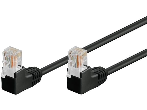 Goobay 96090, 10 m, Cat5e, U/UTP (UTP), RJ-45, RJ-45, Sort