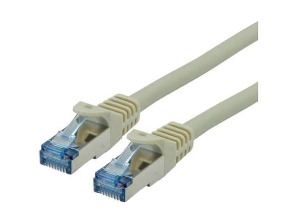 Roline patch-kaapeli RJ-45 (M) RJ-45 (M) 10 m SFTP CAT 6a harmaa (21.15.2807)