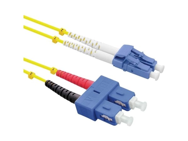 Roline ROLINE Fiberoptisk duplekskabel, 9 / 125m, OS2, LC / SC, gul, 3 m