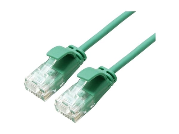 Roline patchkabel ROLINE GREEN UTP Cat.6A (Class EA) LSOH extra tunn grön 0,15 m