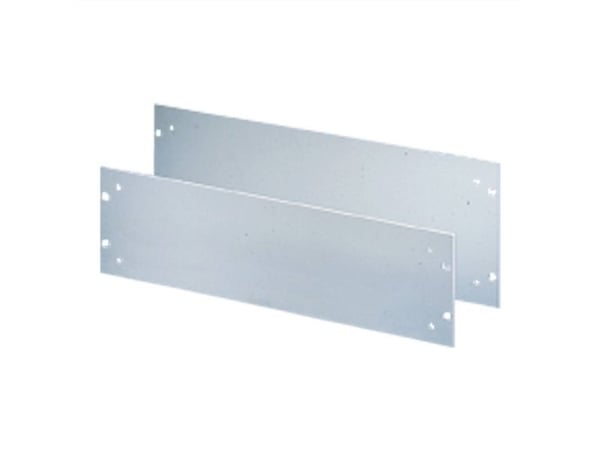 SCHROFF frontpanel SCHROFF 19 med håndtaksåpninger, 2 HU, 3 mm, Al, anodisert, ubehandlede kanter