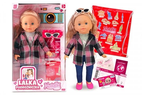Natalia the Traveller 41cm nukke puhuu puolaa 165771