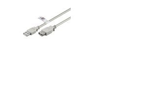Goobay USB Verl AA 500 HiSpeedCert 2.0 5m, 5 m, USB A, USB A, Hankjønn/hunkjønn, Grå