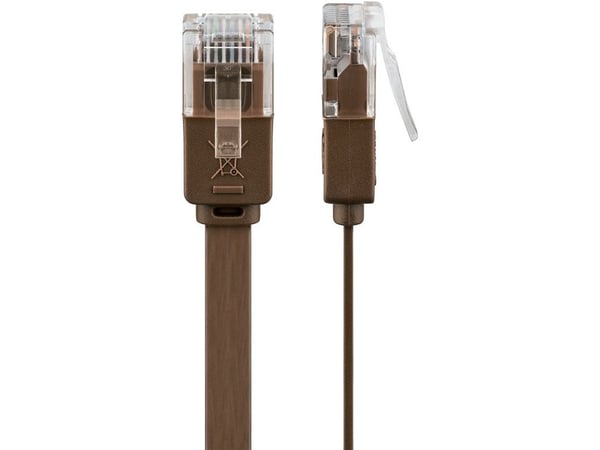 Goobay 95892, 1,5 m, Cat6, U/UTP (UTP), RJ-45, RJ-45, brun