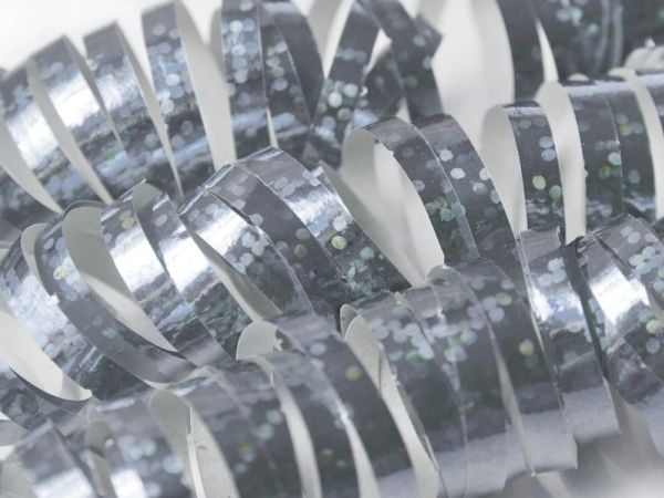 PartyDeco SHN-018, Silver, No pattern, 3,8 m, 18 styck
