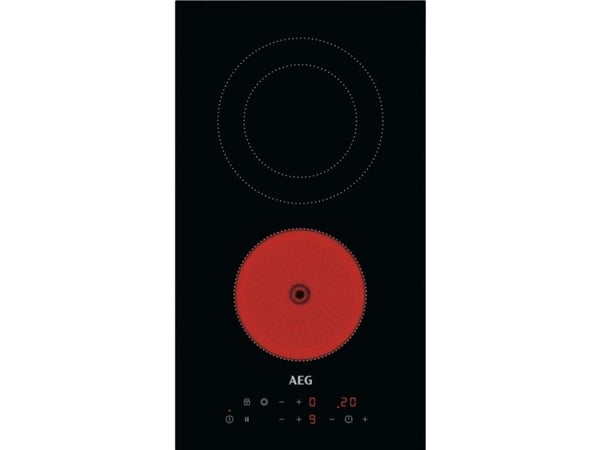 AEG HRB32310CB, musta, Kiinteä, 30 cm, Keraaminen, Keraaminen, 2 alue(tta)