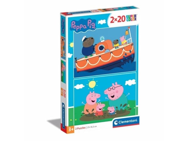 Clementoni Supercolor Peppa Pig, 20 stykker, Tegneserier, 3 år