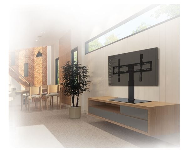 myWall HP 2 BRA, 81,3 cm (32"), 177,8 cm (70"), 100 x 100 mm, 600 x 400 mm, Metall, Herdet glass, Svart