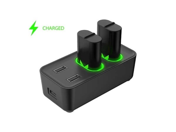 Subsonic SA5704, Xbox One, Xbox Series S, Xbox Series X, Batteriladesett, Svart, USB, Koblet med ledninger (ikke trådløs), 0,8 m