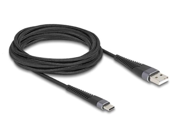 Delock - USB-kabel - USB (hane) till 24 pin USB-C (hane) - USB 2.0 - 20 V - 3 A - 3 m - svart