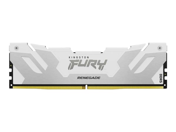Kingston FURY Renegade - DDR5 - modul - 24 GB - DIMM 288-pin - 4200 MHz / PC5-67200 - CL40 - 1.45 V - ej buffrad - on-die ECC - vit, silver