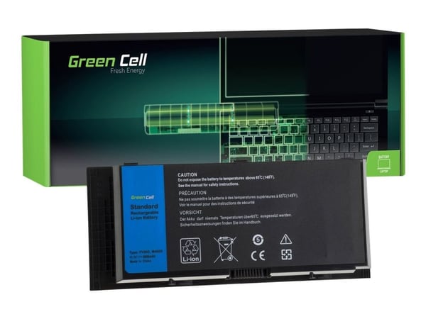 Green Cell - Batteri til bærbar PC (tilsvarer: Dell FV993) - litiumion - 9-cellers - 6600 mAh - svart - for Dell Precision M4600, M4700, M4800, M66...
