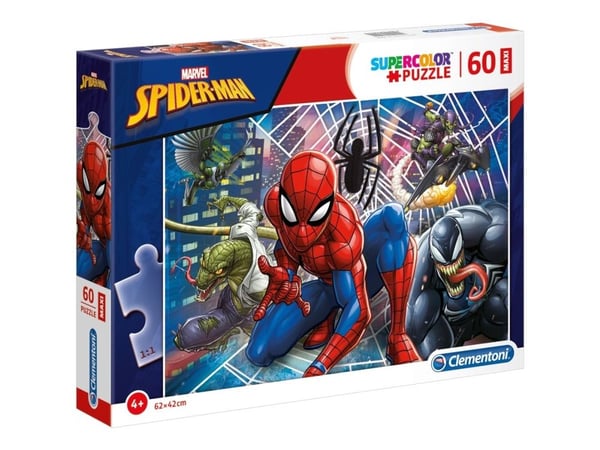 Clementoni SuperColor Maxi Marvel Spider-Man - Marvel Spider-Man - pussel - 60 bitar