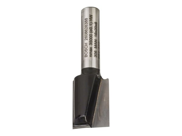 Bosch Standard for Wood - Rutertupp - for kryssfinér, bløtt tre, løvtre, medium-density fibreboard (MDF), sponplater - Straight - 16 mm - cylindric...