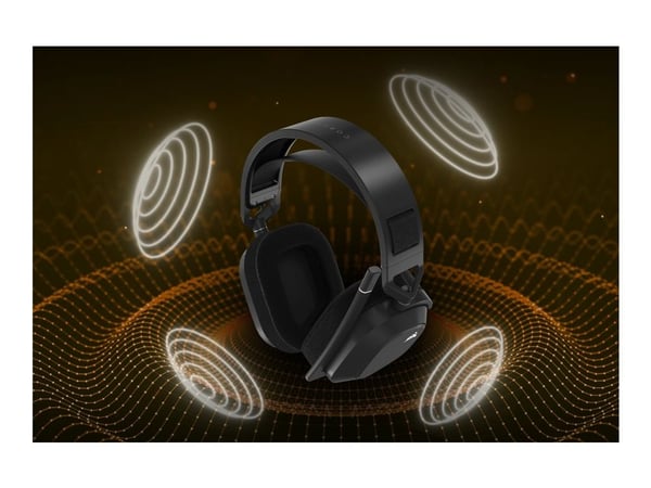 CORSAIR Gaming HS80 MAX WIRELESS - Hodesett - full størrelse - 2,4 GHz - trådløs - USB - stålgrå