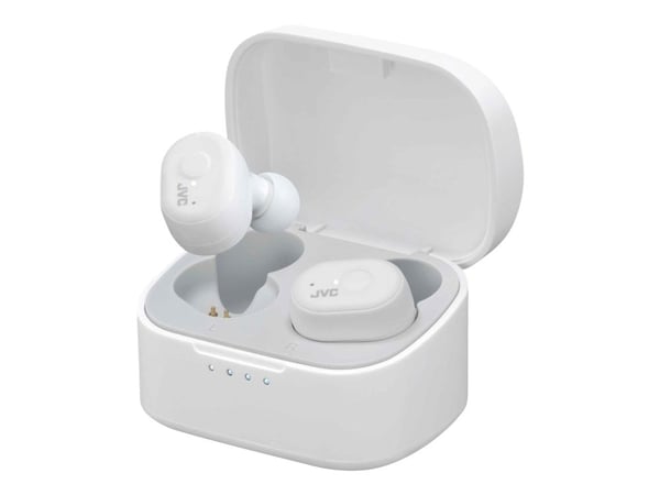 JVC HA-A11T - Marshmallow - True wireless-hodetelefoner med mikrofon - i øret - Bluetooth - hvit