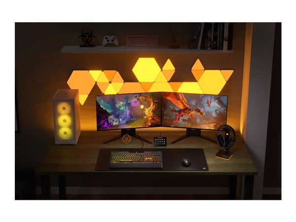 CORSAIR Gaming HS80 MAX WIRELESS - Hodesett - full størrelse - 2,4 GHz - trådløs - USB - stålgrå
