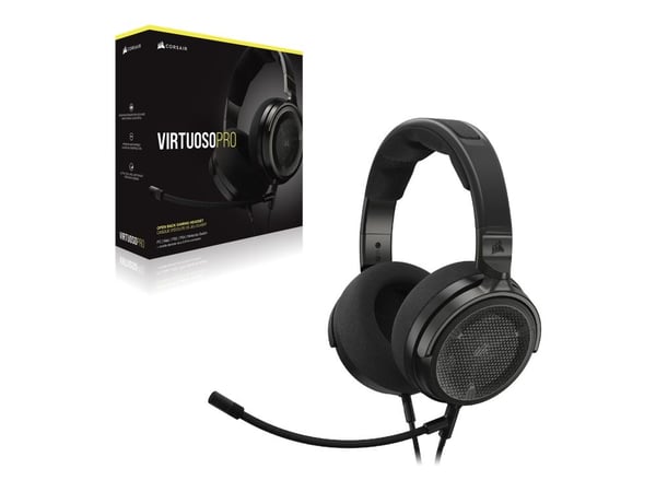 CORSAIR Gaming Virtuoso PRO - Hodesett - full størrelse - kablet - svart