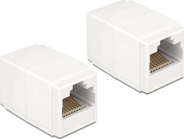 DeLOCK 86249, RJ45, RJ45, Valkoinen