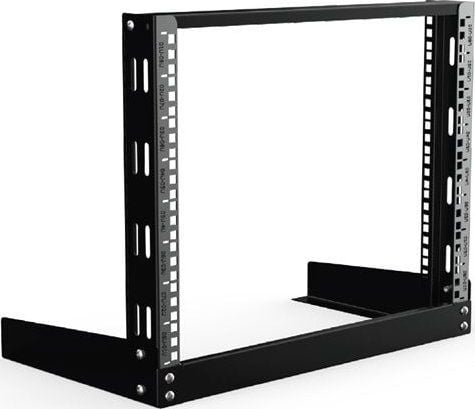 Lanview by Logon - Rack åpen ramme - veggmonterbar - svart - 6U - 19"