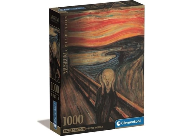 Clementoni Museum Collection Munch The Scream, 1000 stykker, Kunst, 18 år