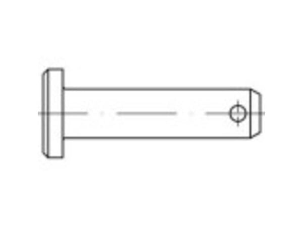 TOOLCRAFT TO-9988644 boltstifter (Ø x L) 20 x 55 mm stål, galvanisert 10 stk