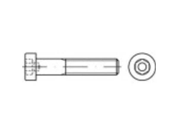 TOOLCRAFT TO-9989979 sylinderskruer M16 110 mm innvendig sekskant DIN 6912 rustfritt stål A4 10 stk