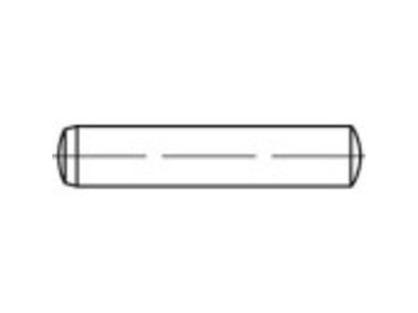TOOLCRAFT TO-9979107 Sylinterin sauma (Ø x L) 16 mm x 100 mm Teräs 10 kpl