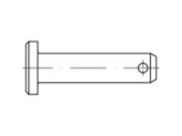 TOOLCRAFT TO-9978909 Bultar (Ø x L) 20 mm x 40 mm Stål Galvaniserat 10 st