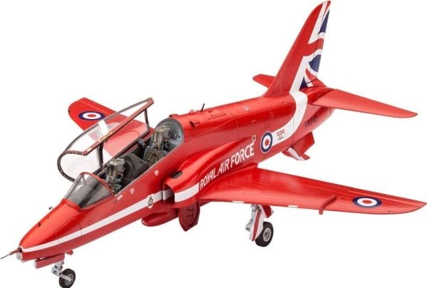 Revell Model Set BAe Hawk T.1 Red Arrows, Luftfarkostmodell med fast vinge, Monteringssats, 1:72, Hawk T.1, Avancerade, 70 styck