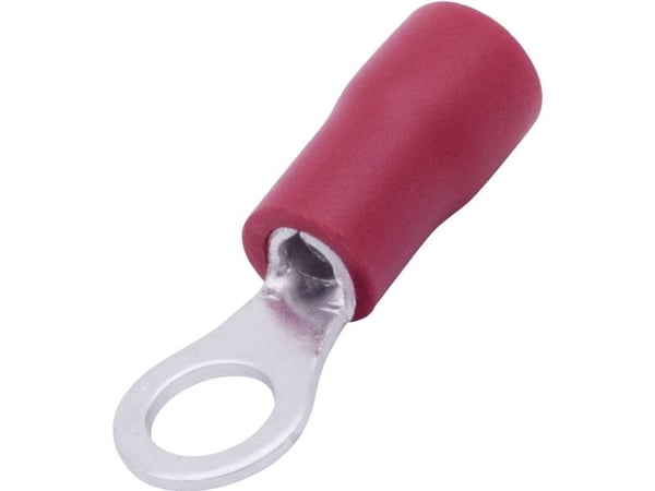 Conrad T1904C059, Ringkabelsko, Rak, Röd, PVC, 1,5 mm ², 0,5 mm ²