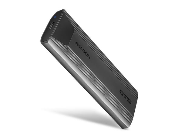 Axagon AXAGON EEM2-GTS2-lomme, 10 Gbps USB-C - M.2 NVMe & SATA SSD tynn metallboks, skruløs