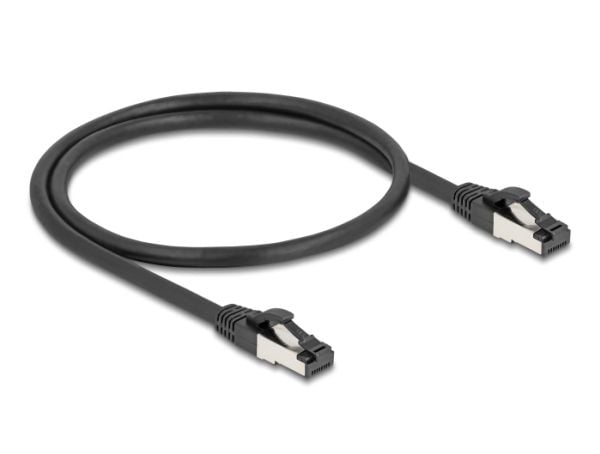 Delock - Koblingskabel - RJ-45 (hann) til RJ-45 (hann) - 50 cm - 6 mm - S/FTP, PiMF - CAT 8.1 - halogenfri, formstøpt, uten hindringer, up to 40 Gb...