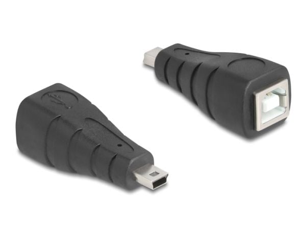 Delock - USB-adapter - mini-USB typ B (hane) till USB typ B (hona) - USB 2.0 - svart