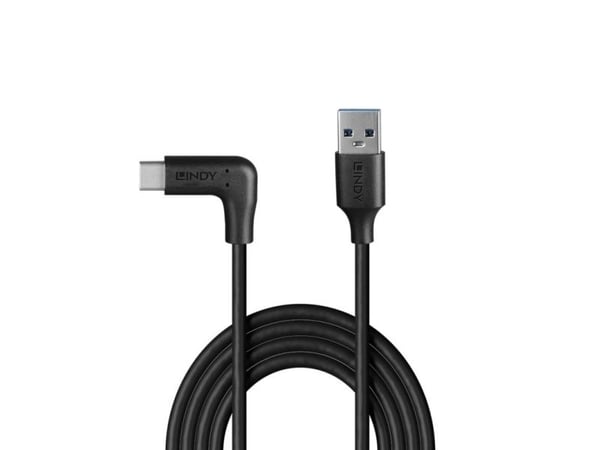 Lindy 32013, 1 m, USB A, USB C, USB 3.2 Gen 2 (3.1 Gen 2), 10 Gbit/s, Svart