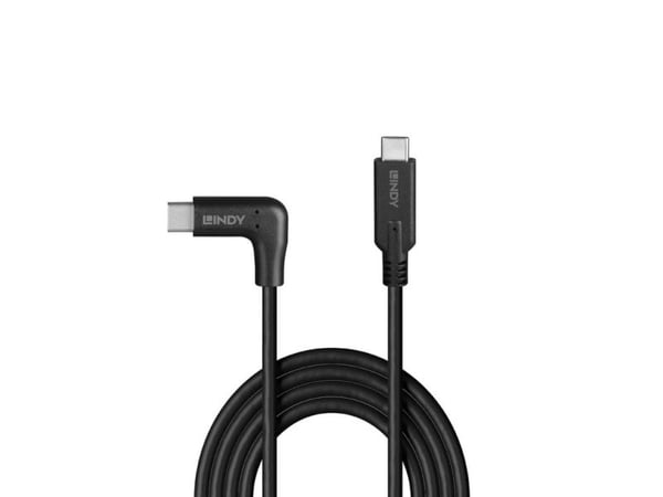 Lindy 0,5m USB 3.2 Type C -kaapeli 90° kulmassa (32017)