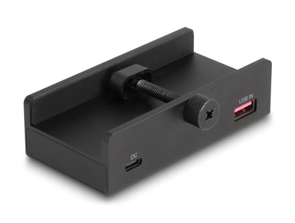 Delock - Hubb - 5 Gbps, external, with locking screw - 2 x USB-C + 2 x USB - skrivbordsmodell