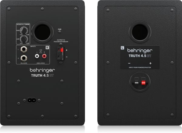 Behringer Truth 4.5 BT, 2-veis, 2.0 kanaler, Ledning & Trådløs, 32 W, 60 - 20000 Hz, Sort